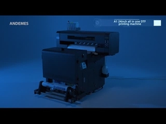 2024 DTF Printer 2 Heads i3200 A1 Size CMYKW Ink and Powder Shaker CE/UKCA/ROHS Certified