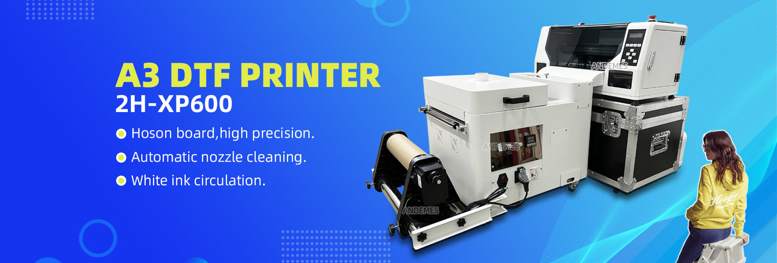 A3 DTF Printer For Multi Color Printing On Paper And Textiles