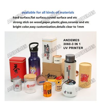 Grey 3060 UV Printer Roll to Roll and Flatbed Printing Print Dimension A2 XP600 Printhead