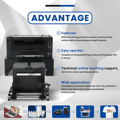 User-Friendly T-Shirt Designing DTF Printer with XP600 Print Head and Shaker 17INCH