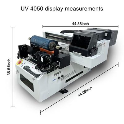 Resolution CMYKWV UV Ink Printer With Epson XP600*2 Print Heads And Maintop Software