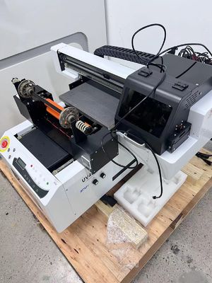 CMYKWWWW Ink Roll-to-Roll 4050 UV Printer for Phone Case Sticker Printing Solution