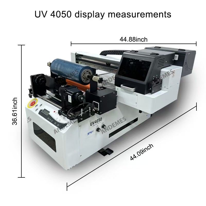 Resolution CMYKWV UV Ink Printer With Epson XP600*2 Print Heads And Maintop Software