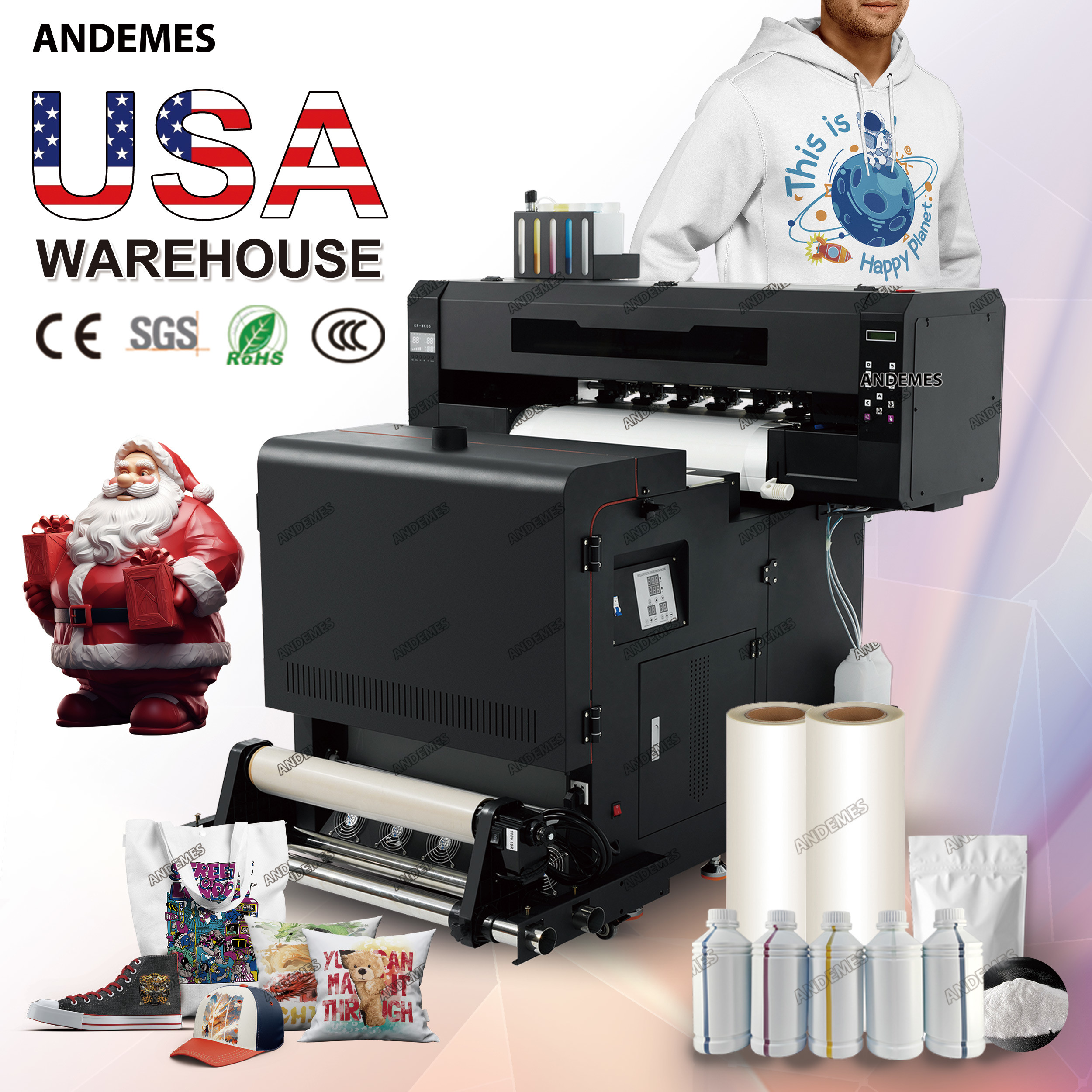 24 Inches DTF Printer A1 XP600 I3200 Print Head Printing Machine with ...